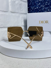 30MONTAIGNE S7U SUNGLASS 578108 IN GOLD METAL BROWN LENSES