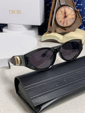 MONTAIGNE SUNGLASS 578115 IN BLACK ACETATE