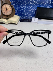 SQUARE SUNGLASSES 632029 IN BLACK ACETATE BLACK LOGO ON FRAME