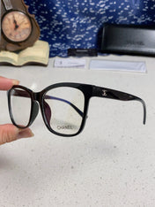 SQUARE SUNGLASSES 3392 IN BLACK ACETATE CLEAR LENSES