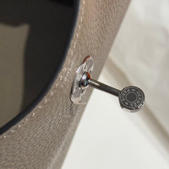 HERMES 25S MINI LINDY 19 IN ETOUPE EPSOM CALFSKIN SILVER HARDWARE