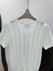 CHANEL 26S SHORT-SLEEVE KNIT T-SHIRT 1412