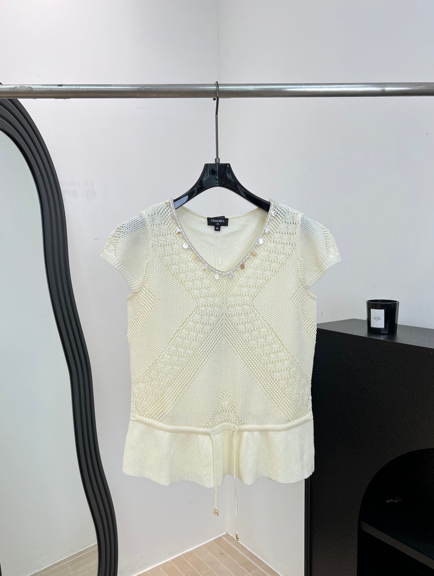 CHANEL 26S SHORT-SLEEVE KNIT TOP 1484