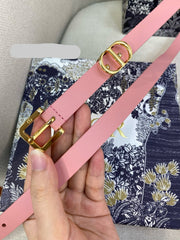DIOR 25S BELT 15 MM IN PINK CALFSKIN 559724