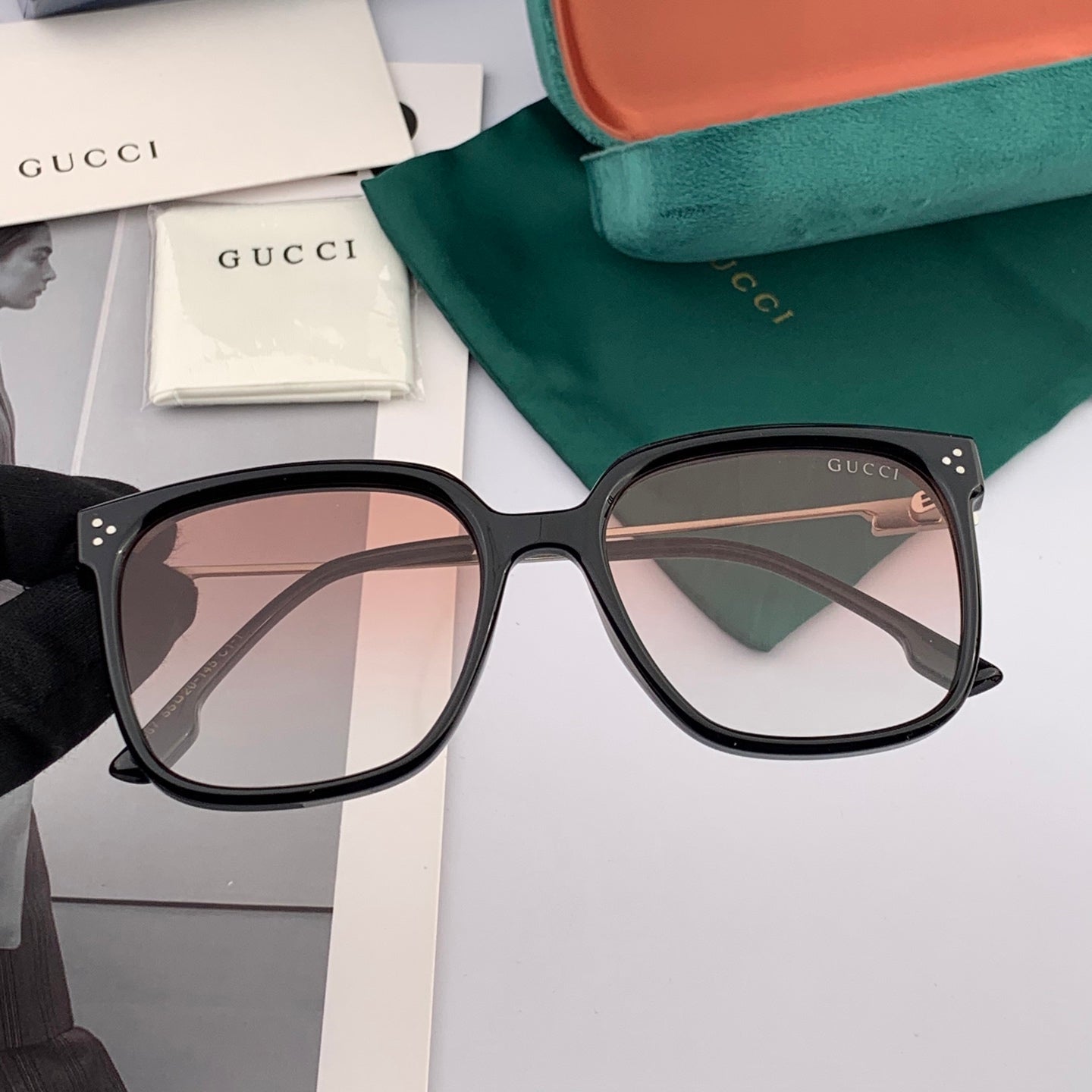 SQUARE FRAME SUNGLASSES G7108 IN ACETATE