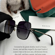 SQUARE FRAME SUNGLASSES G8639 IN METAL