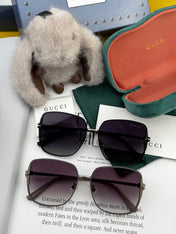 SQUARE FRAME SUNGLASSES G8639 IN METAL