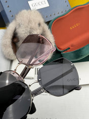 RECTANGULAR FRAME SUNGLASSES G0638 IN METAL AND ACETATE