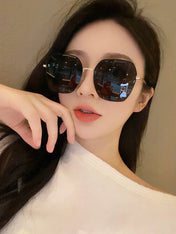 SQUARE FRAME SUNGLASSES G0642 IN METAL