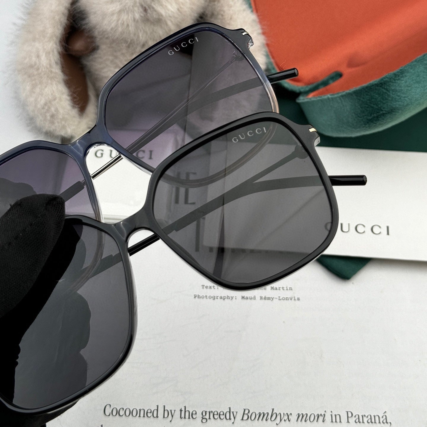 SQUARE FRAME SUNGLASSES G9747 IN ACETATE AND METAL