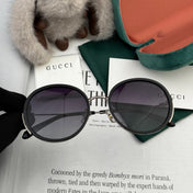 ROUND FRAME SUNGLASSES G0640 IN ACETATE AND METAL