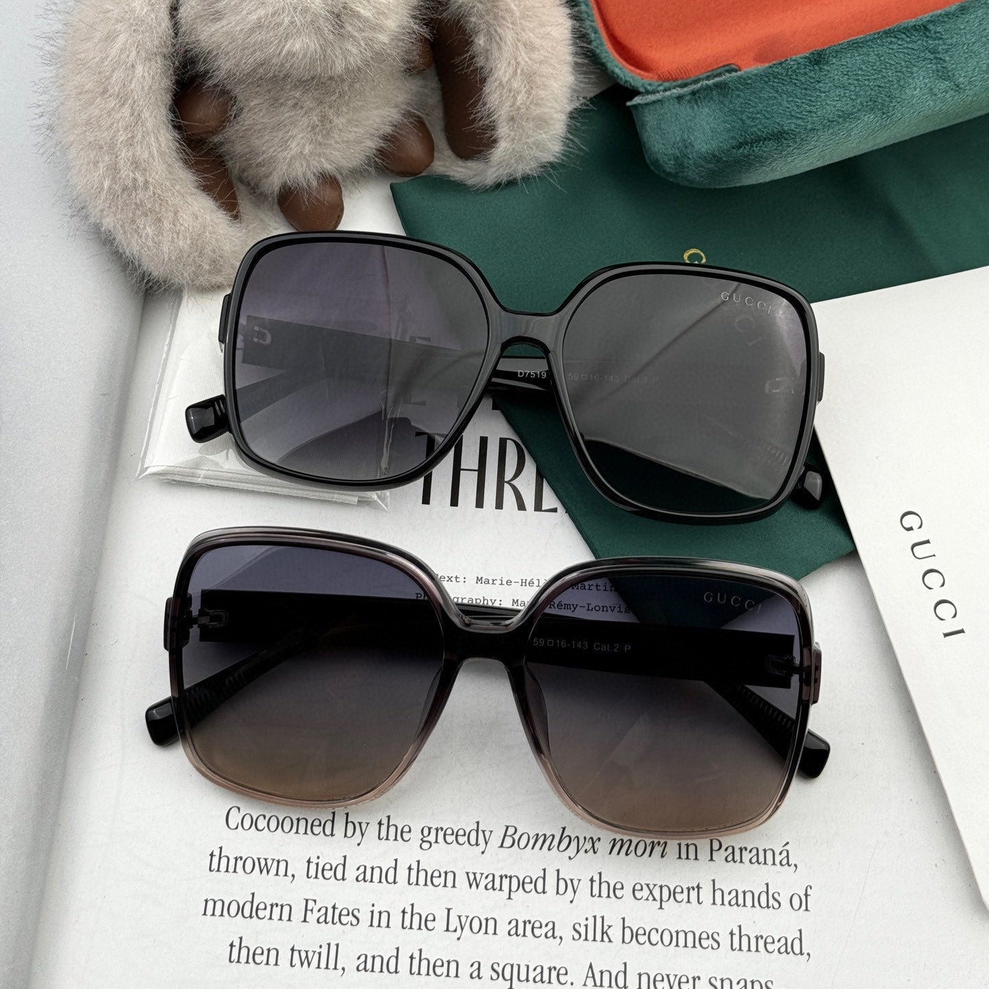 SQUARE FRAME SUNGLASSES G9751 IN ACETATE