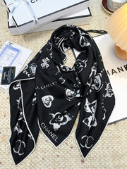 CHANEL 25S SCARF 140 CM IN CASHMERE SILK 943924