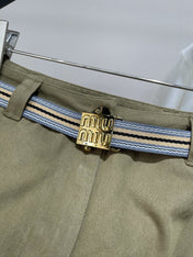 MIUMIU SPLIT HEM CROPPED PANTS 269932