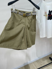 MIUMIU SPLIT HEM CROPPED PANTS 269932