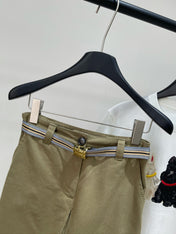 MIUMIU SPLIT HEM CROPPED PANTS 269932