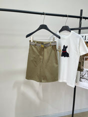 MIUMIU SPLIT HEM CROPPED PANTS 269932