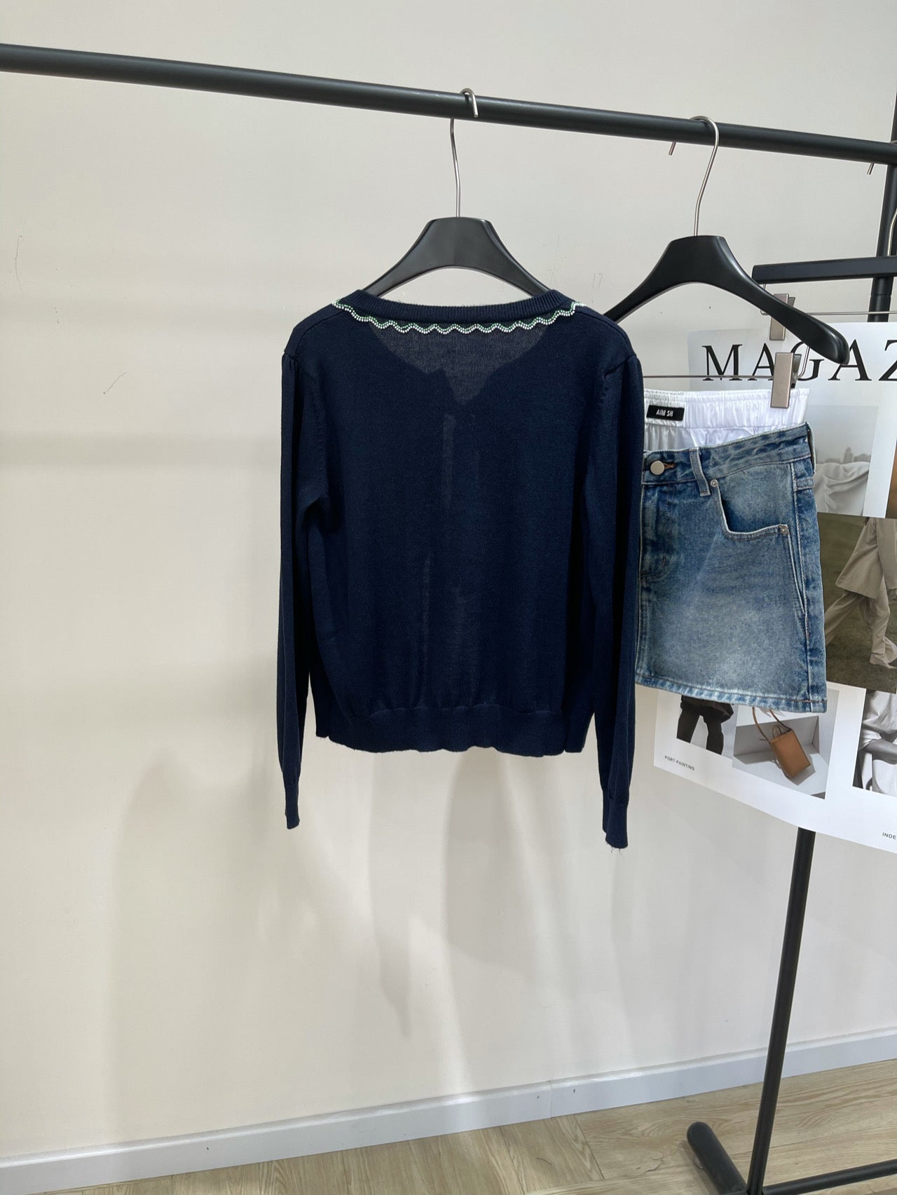 VALENTINO FLORAL LACE CARDIGAN 273154