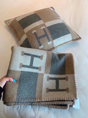 BLANKET 170 CM IN COLORFUL WOOL AND CASHMERE 118342
