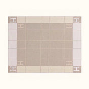 AVALON III THROW BLANKET 175 CM IN KHAKI BROWN WOOL AND CASHMERE 351745