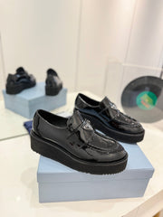 PRA BRUSHED LOAFERS GLOSSY BLACK LAMBSKIN