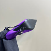 ANGELINA 10 CM SLINGBACK IN ROYAL PURPLE CALFSKIN