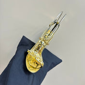 HIGH-HEELED 10 CM SANDAL IN LIGHT GOLD LAMBSKIN WITH GOLD HARDWARE