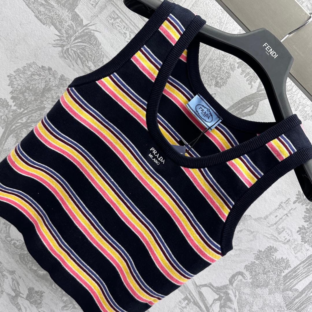 Prada 25C Sleeveless Shirt Croptop 228949