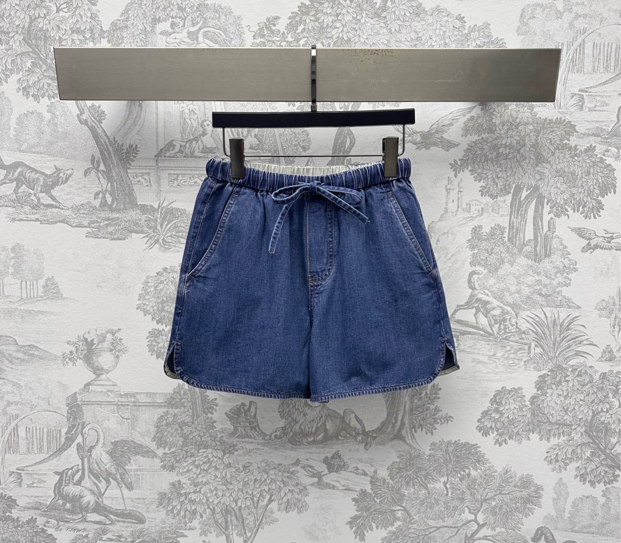 VALENTIN 25S DENIM SHIRT AND SHORTS SET 264676