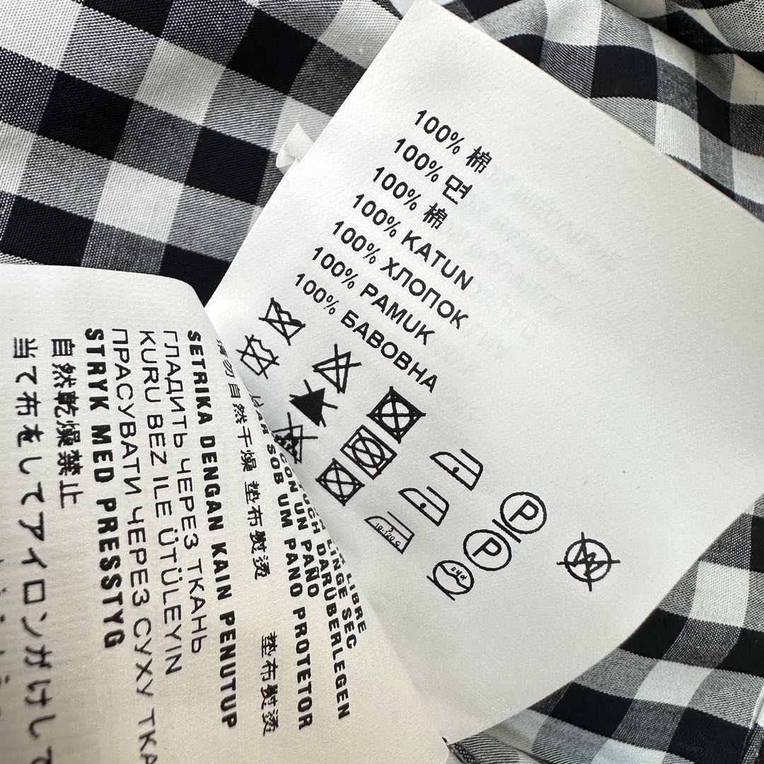 MIU 25S SHORT SLEEVE PLAID SHIRT 264708