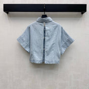 CHANEL 26S SHORT-SLEEVE DENIM SHIRT 1434