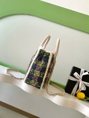 CHANEL 25S SHOPPING BAG 34 IN MULTICOLOR TWEED