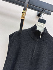 HERMES 25S SLEEVELESS CREW-NECK KNIT DRESS 306