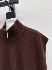 HERMES 25S SLEEVELESS CREW-NECK KNIT DRESS 313