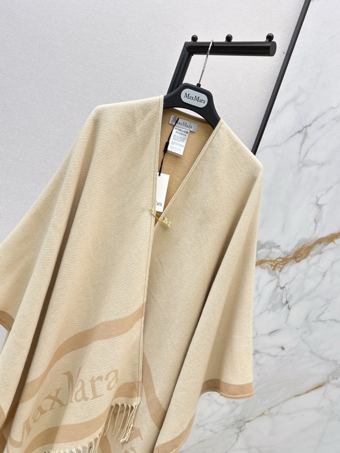 MAX MARA 25S JACQUARD CAPE COAT 008