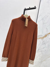 BURBERRY 26S TURTLENECK KNIT DRESS 420