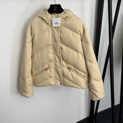 HERMES 25S HOODED LONG-SLEEVE PUFFER JACKET 428