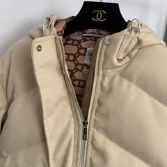 HERMES 25S HOODED LONG-SLEEVE PUFFER JACKET 428