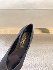 BABYLONE BALLET FLAT IN BLACK SATIN
