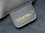 QUILTED SMALL HOBO BAG 27 IN BLACK LAMBSKIN GOLD HARDWARE