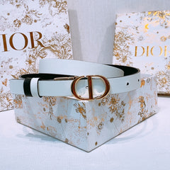 DIOR 25S BELT 20 MM IN LIGHT BLUE GREY CALFSKIN 572897