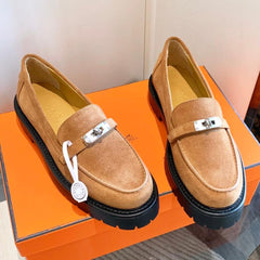 ICONE LOAFER IN BRONZE BROWN SUEDE