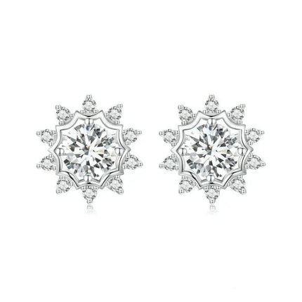 Dazzling Ideal Cut Lab Created Diamond Earrings