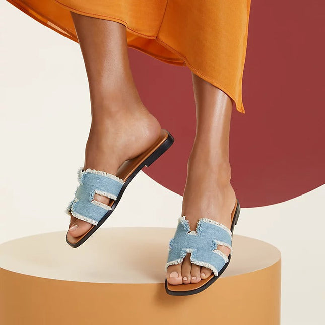 0RAN SANDAL BLEU CLAIR