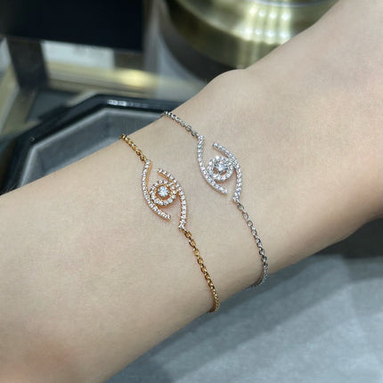 LUCKY EYE PAVED DIAMOND BRACELET