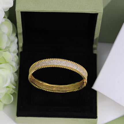 PERLEE 3 ROWS DIAMONDS BRACELET