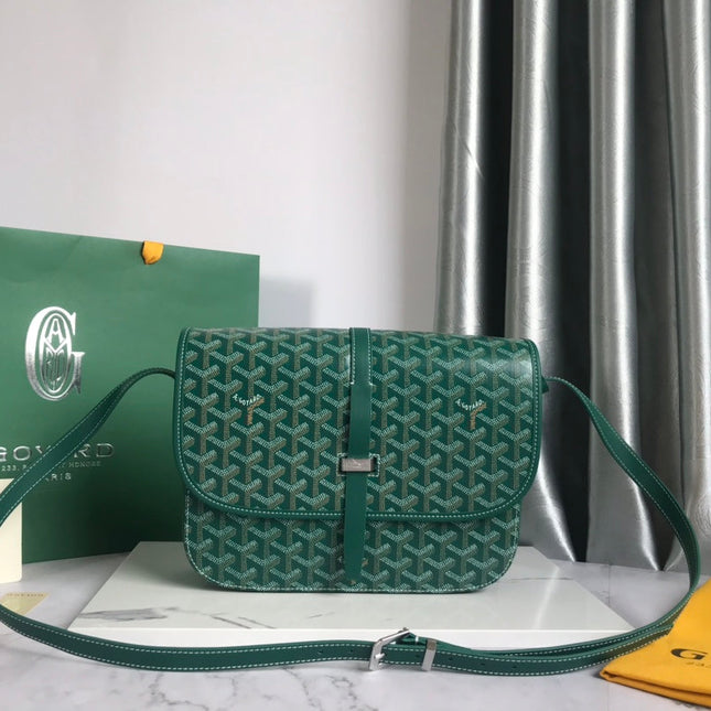 BELVEDERE MM BAG 28CM GREEN CANVAS