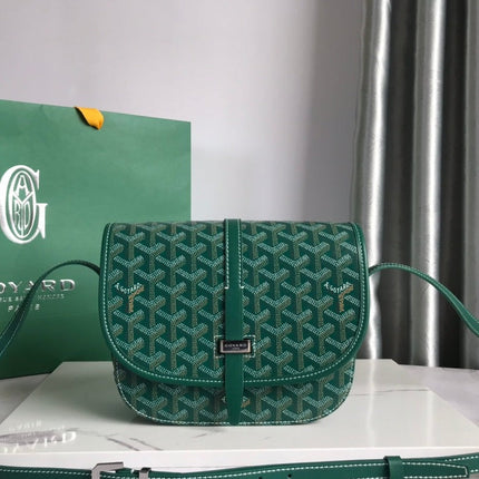 BELVEDERE PM BAG 21CM GREEN CANVAS