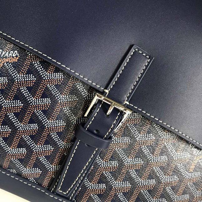 GOYARD CITADIN BAG 38CM NAVY BLUE CANVAS