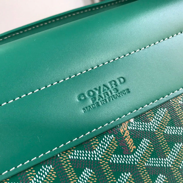 GOYARD CITADIN BAG 38CM GREEN CANVAS